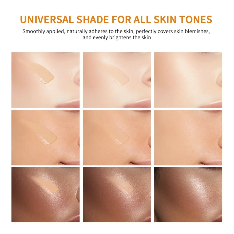 SPF40 Tinted Moisturizing VC Sunscreen Skin Protection Refreshing Makeup Sunscreen Cream UV Anti-aging Resistance Sunscreen - Image 5
