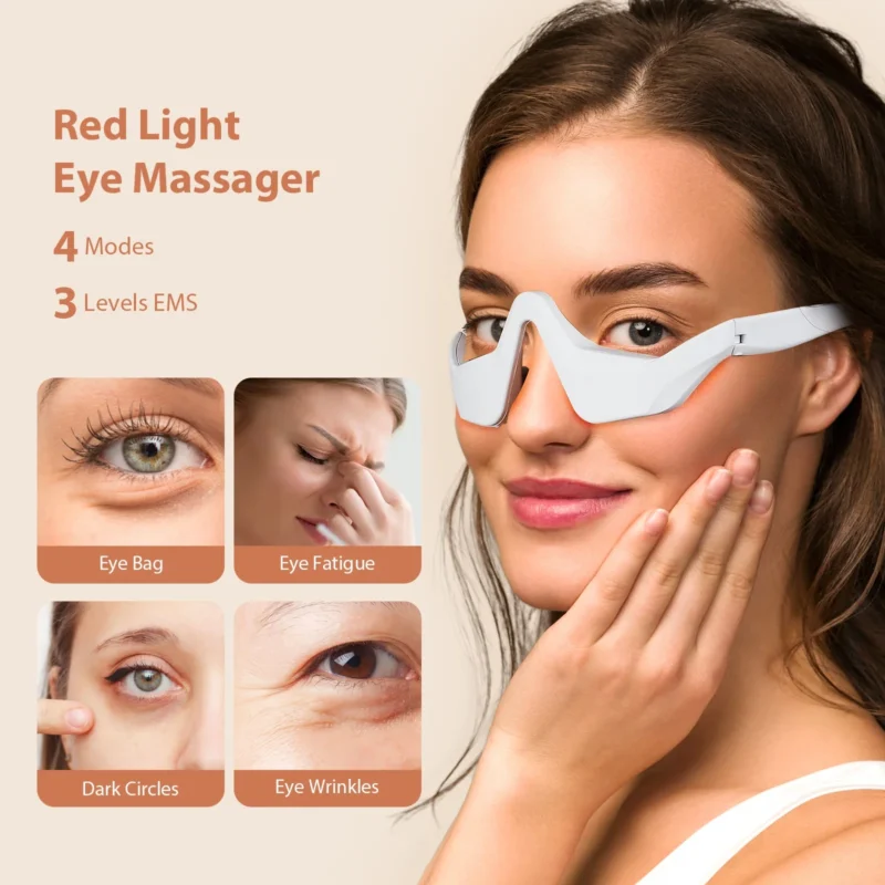 4 Modes EMS Eye Relax Device Relieve Eye Fatigue Dark Circles Remover Eye Care Massager - Image 2