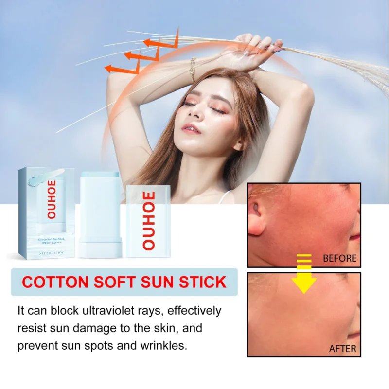 Sunscreen Stick Matte Sun Stick Refreshing SPF50+ PA+++ UV Protective Cream Anti Oxidant Oil-control SunCream Cosmetics New - Image 3