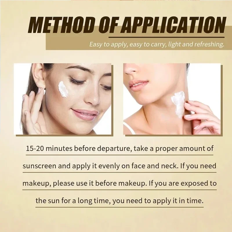 SPF50+ Sunscreen Korean Rice Probiotic Solar Blocker Skin Whitening Cream Anti UV Sun Block Facial Moisturizer Seaside Sunblock - Image 5