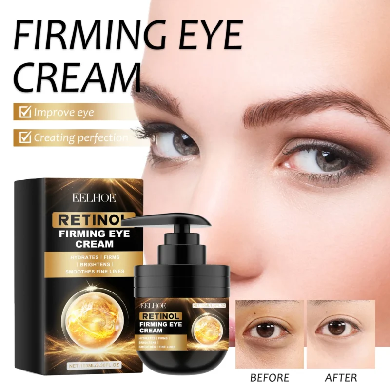 Retinol Firming Eye Cream Reduce Fine Lines & Crow's Feet Fade Dark Circles Nourish Moisturize Skin Eye Anti-aging Essence Cream